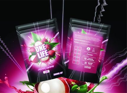 One Life Edibles – Lychee Gummy – 300mg CBD
