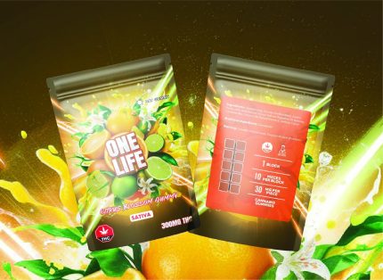 One Life Edibles – Citrus Blossom Gummy – 300mg THC (Sativa)