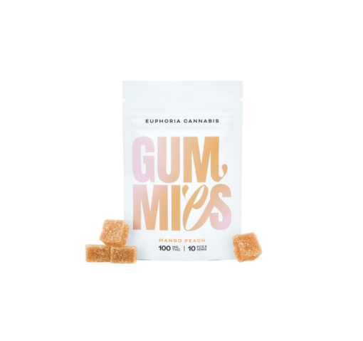 Euphoria Cannabis – Mango Peach Gummies 100MG THC