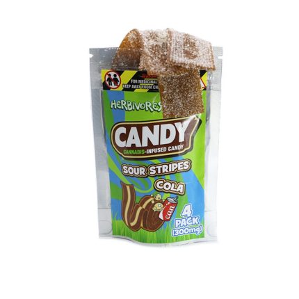 Herbivores Edibles – ﻿Sour Stripes Cola 300MG THC