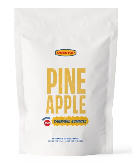 One Stop – Sour Pineapple THC Gummies 500MG