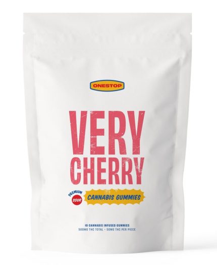 One Stop – Sour Very Cherry THC Gummies 500MG