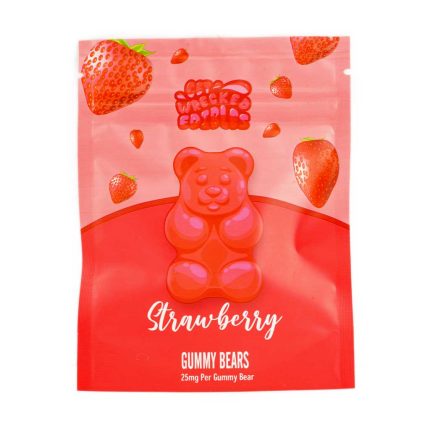 Get Wrecked Edibles – Strawberry Gummy Bears 300MG THC