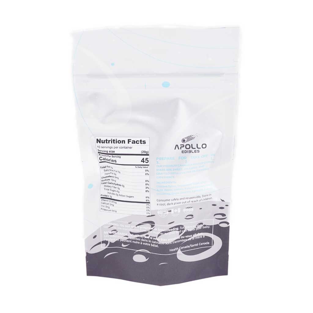 Apollo Edibles – Green Apple Shooting Stars 2000MG THC (SATIVA) - Image 3