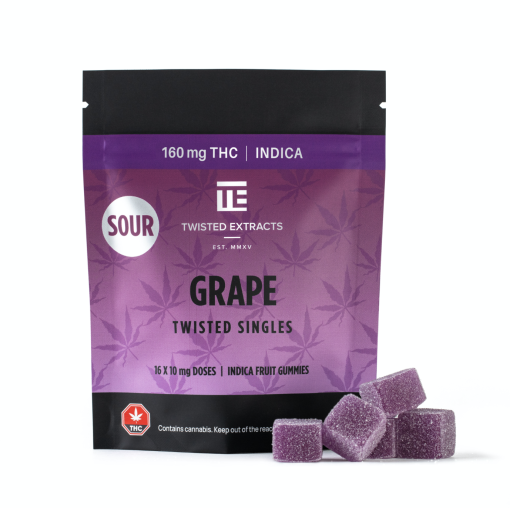 Twisted Extracts – Twisted Singles Sour Grape 160MG THC (INDICA)